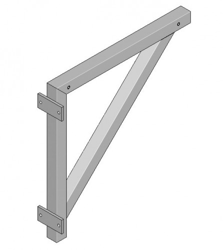 MUNK Dreieckskonsole 600mm Stufenbreite