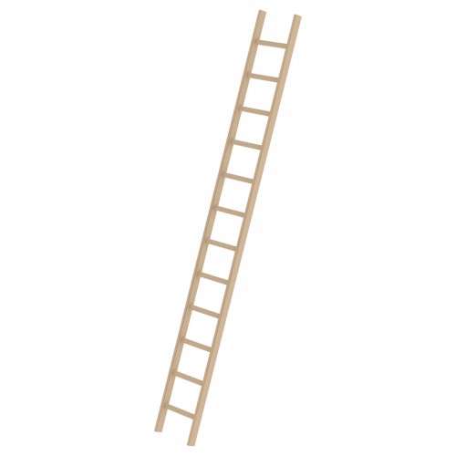 MUNK Holz-Anlegeleiter ohne Traverse 12 Sprossen