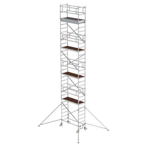 MUNK Aluminium-Rollgerüst mit Ausleger 1,80x0,75m Plattform 10,39m AH