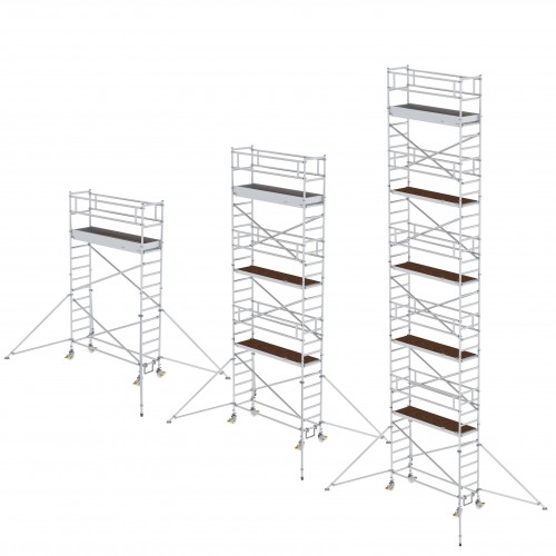 MUNK Aluminium-Rollgerüst mit Ausleger 1,80x0,75m Plattform 7,59m AH