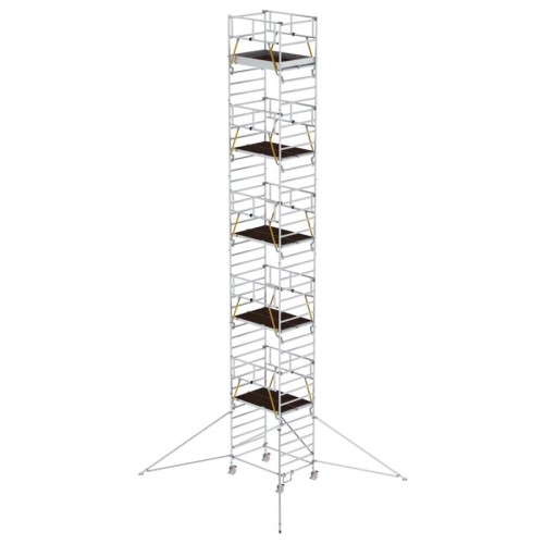 MUNK Rollgerüst SG mit Doppelplattform 1,35x1,80m und Ausleger 13,47m AH