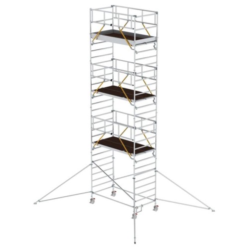 MUNK Rollgerüst SG mit Doppelplattform 1,35x2,45m und Ausleger 9,55m AH