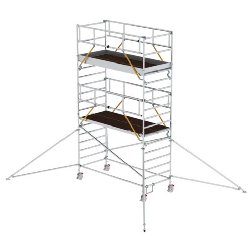 MUNK Rollgerüst SG mit Doppelplattform 1,35x3,00m und Ausleger 6,47m AH