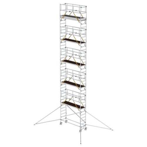 MUNK Rollgerüst SG mit Ausleger 0,75x2,45m Plattform 12,35m AH