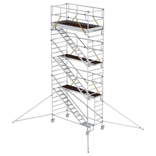 MUNK Rollgerüst SG mit Schrägaufstiegen 1,35x3,00m und Ausleger 8,43m AH