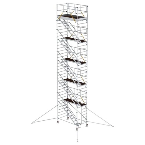 MUNK Rollgerüst SG mit Schrägaufstiegen 1,35x2,45m und Ausleger 12,35m AH