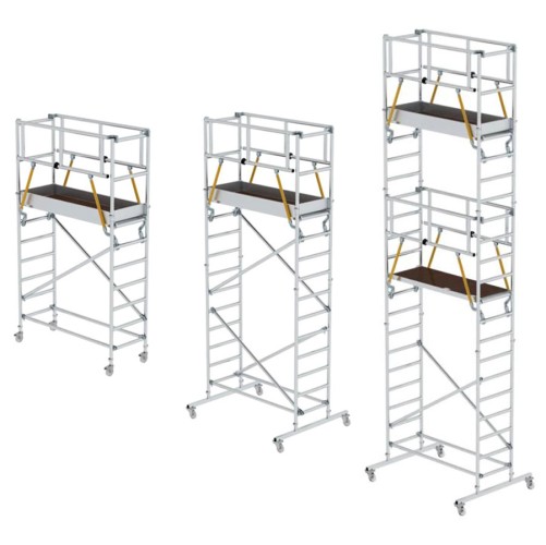 MUNK Aluminium Standard Rollgerüst mit Sicherheitsgeländer