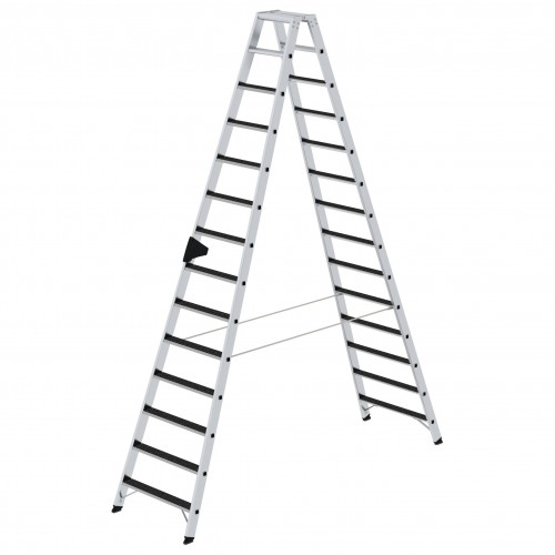 MUNK Stehleiter beidseitig begehbar mit clip-step R13 2x14 Stufen