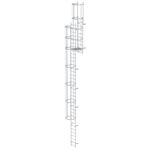 MUNK ortsfeste Steigleitern Aluminium, 10,64m SH