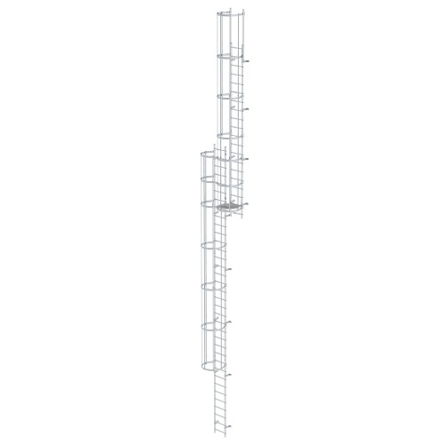 MUNK ortsfeste Steigleitern Aluminium, 13,44m SH