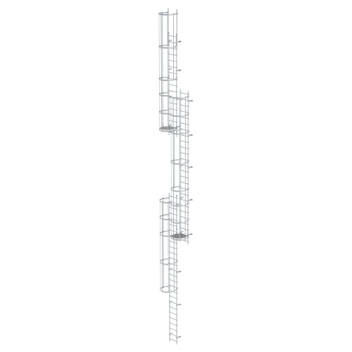 MUNK ortsfeste Steigleitern Aluminium, 15,12m SH PG2