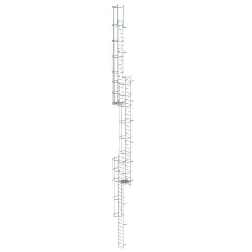 MUNK ortsfeste Steigleitern Aluminium, 17,64m SH PG2