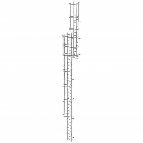 MUNK ortsfeste Steigleitern Stahl verzinkt, 11,76m SH PG2