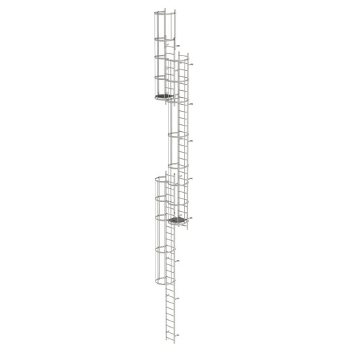 MUNK ortsfeste Steigleitern Edelstahl, 13,16m SH PG2
