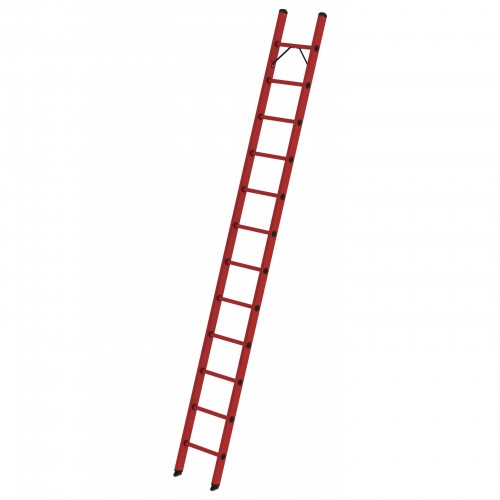 MUNK Vollkunststoff-Anlegeleiter ohne Traverse 12 Sprossen