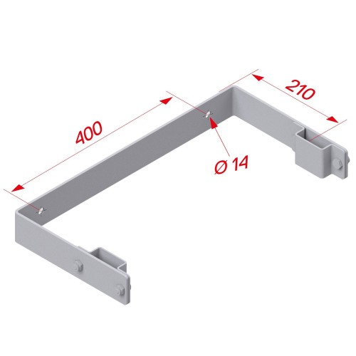 Hymer Wandhalter U-Form Stahl verzinkt