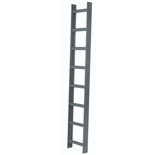 Iller Aluminium Dachleiter mit hochwertiger Pulverbeschichtung 8 Sprossen Alu Blank