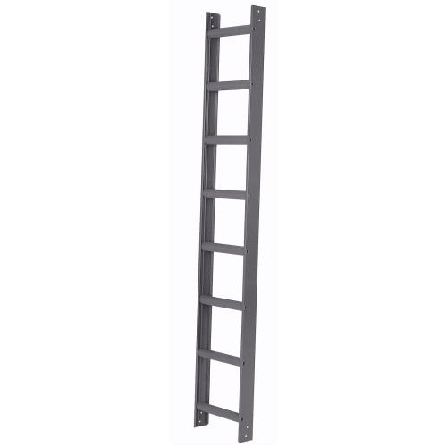 Iller Aluminium Dachleiter mit hochwertiger Pulverbeschichtung 8 Sprossen Anthrazit