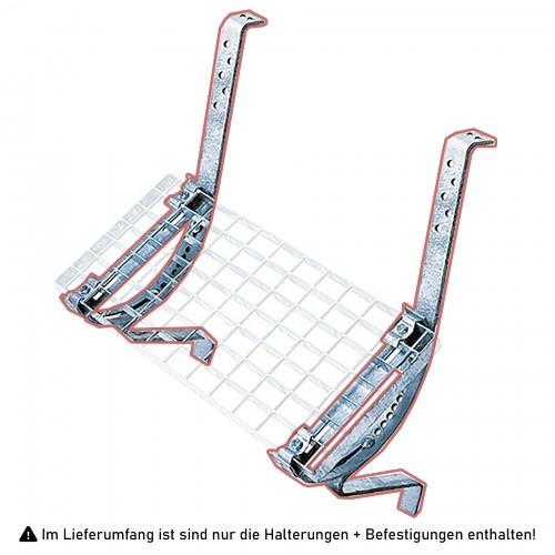 Iller Laufroststütze, paar inklusive Laufrostbefestigung mit Schraub-Montage