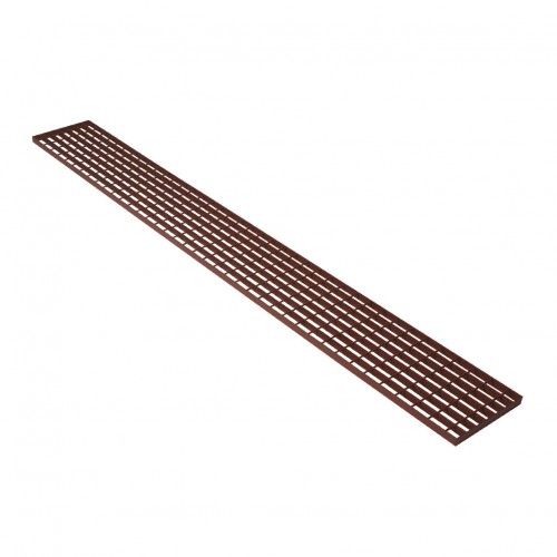 Laufrost, Trittrost 200x25cm, rotbraun