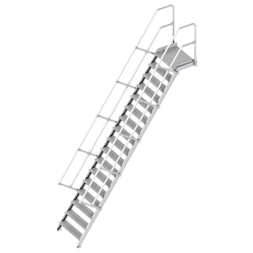 Layher 112 Treppe mit Plattform 60° 80cm 17 Stufen