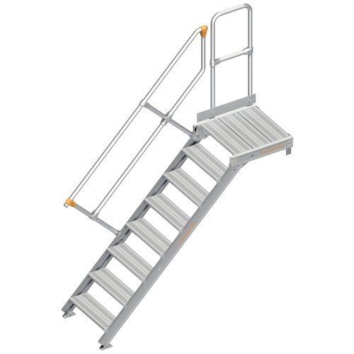 Layher 112 Treppe mit Plattform 45° 60cm 8 Stufen