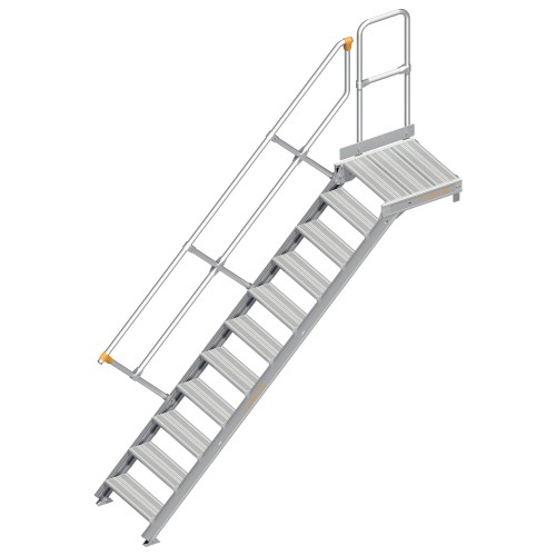 Layher 112 Treppe mit Plattform 45° 600mm 11 Stufen