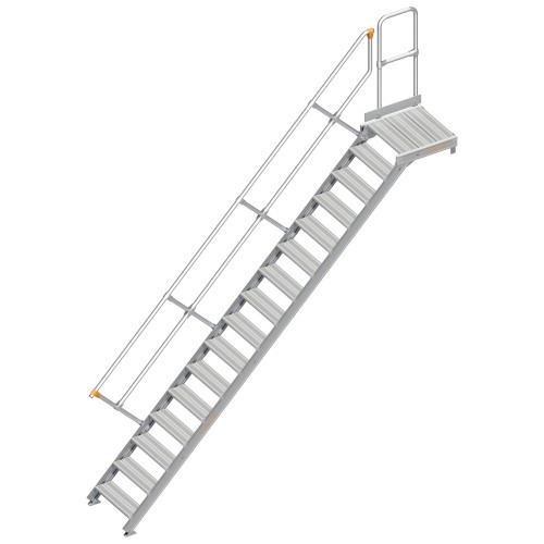 Layher 112 Treppe mit Plattform 45° 60cm 16 Stufen
