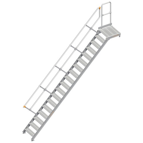 Layher 112 Treppe mit Plattform 45° 60cm 18 Stufen