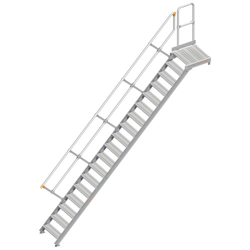 Layher 112 Treppe mit Plattform 45° 600mm 18 Stufen
