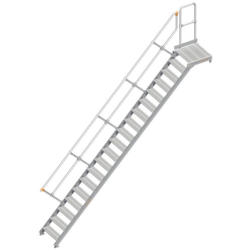 Layher 112 Treppe mit Plattform 45° 60cm 19 Stufen