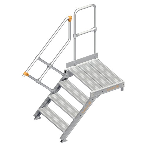 Layher 112 Treppe mit Plattform 45° 800mm 4 Stufen