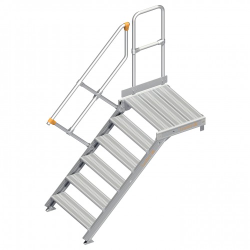 Layher 112 Treppe mit Plattform 45° 80cm 6 Stufen