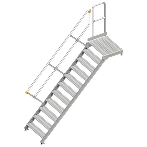 Layher 112 Treppe mit Plattform 45° 800mm 11 Stufen