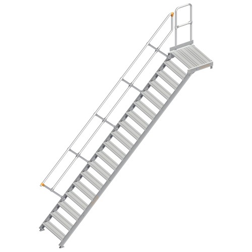 Layher 112 Treppe mit Plattform 45° 80cm 18 Stufen
