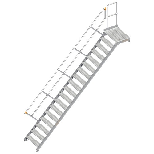 Layher 112 Treppe mit Plattform 45° 800mm 18 Stufen