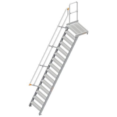 Layher 112 Treppe mit Plattform 60° 800mm 15 Stufen