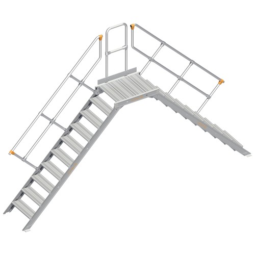 Layher 114 Übergang stationär 45° 600mm 10 Stufen
