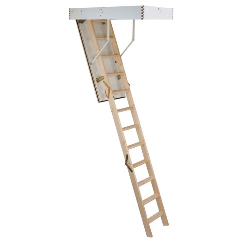 Minka Bodentreppe Tradition aus Fichte mit U-Wert 1,1 W/m2K 220-280cm Raumhöhe 110x60cm Deckenöffnung