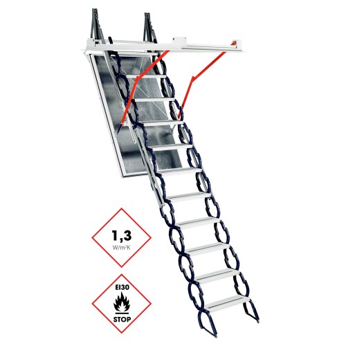 Minka Bodentreppe Type 13 X-Large mit U-Wert 1,1-1,3 W/m2K bis 215-340cm Raumhöhe