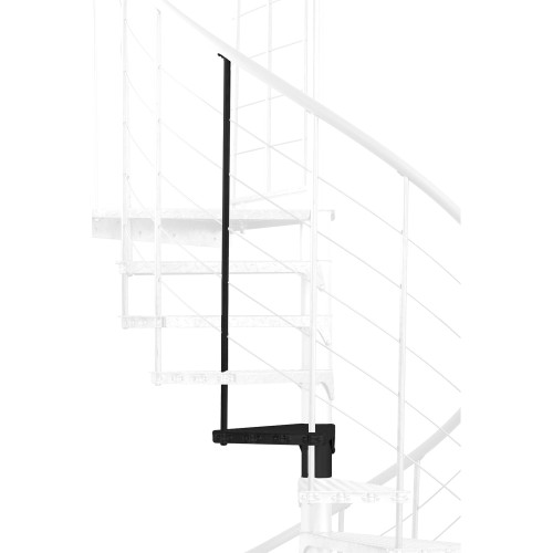 Minka Höhenerweiterung für Spino Zink Color 120cm Durchmesser Schwarz