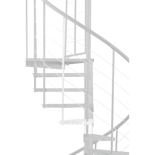 Minka Höhenerweiterung für Spino Zink Color 120cm Durchmesser Weiß