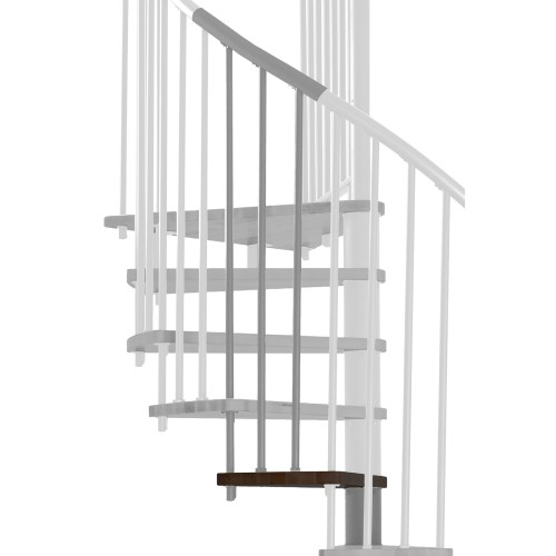 Minka Höhenerweiterung für Spiral Effect 140cm Durchmesser Walnuss Grau