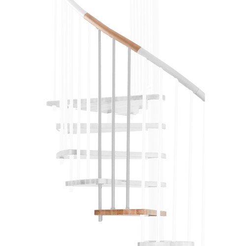 Minka Höhenerweiterung für Spiral Wood 120cm Durchmesser Buche Weiß