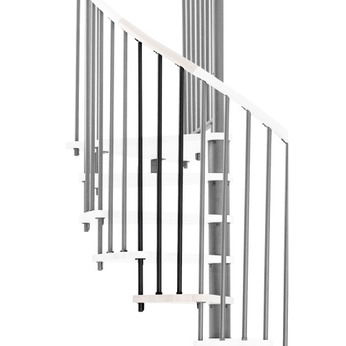 Minka Höhenerweiterung für Spiral Wood 120cm Durchmesser Weiß Schwarz