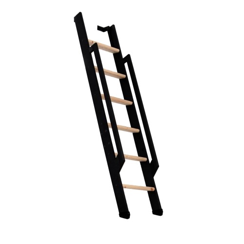 Minka Wangentreppe Strong 152cm max. Geschosshöhe Buche schwarz