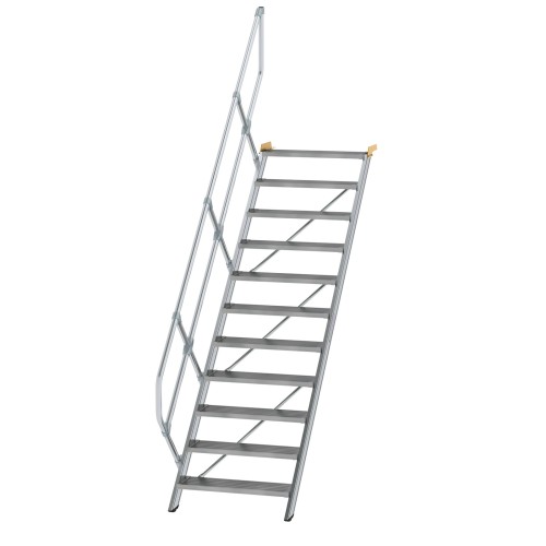 MUNK Treppe 45°  inkl. einen Handlauf, 800mm Stufenbreite, 11 Stufen