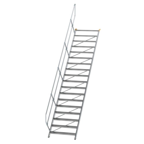 MUNK Treppe 45°  inkl. einen Handlauf, 1000mm Stufenbreite, 18 Stufen