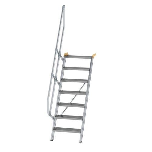 MUNK Treppe 60°  inkl. einen Handlauf, 600mm Stufenbreite, 7 Stufen