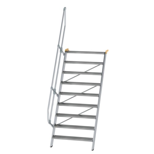 MUNK Treppe 60°  inkl. einen Handlauf, 1000mm Stufenbreite, 9 Stufen